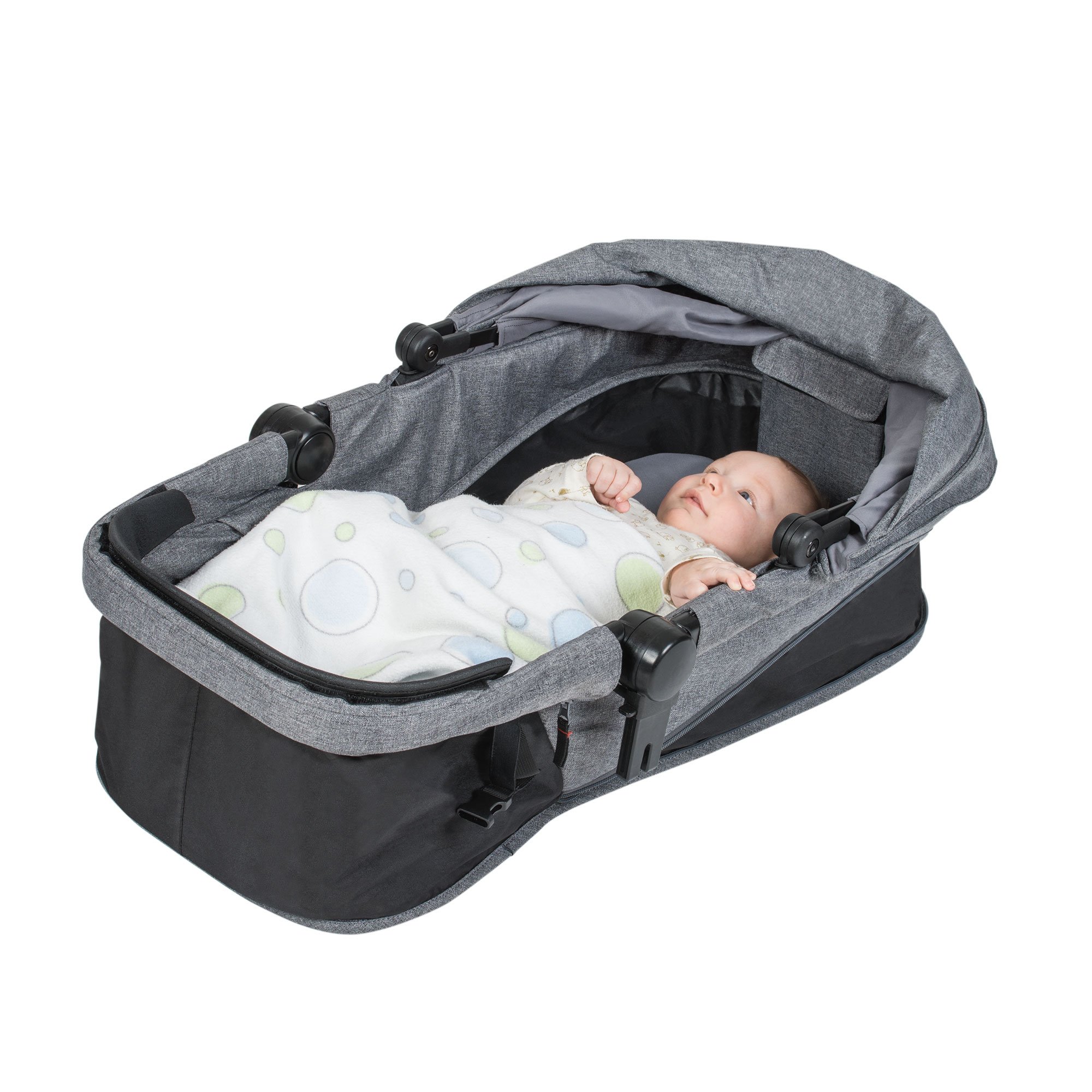 Phil and Teds Voyager Stroller WITH Doubles Kit (Black)