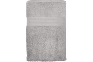 BrylaneHome BH Studio Oversized Cotton Bath Sheet Towel 35" X 70" - Silver