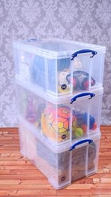 Really Useful Box Storage Bonus Pack 3 84 Litre 64 Litre Clear view 5