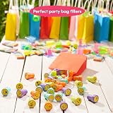 THE TWIDDLERS 36 Emoji Stamps for Kids Assorted Colours Self-Inking Arts Crafts view 4
