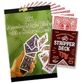 Stripper Deck Kit with Bicycle Playing Cards &ndash; Learn 125 Plus Magic Tricks Using Deck of Cards, Magic Cards &amp; Professional Trick Routines for Beginners, Kids &amp; Adults
