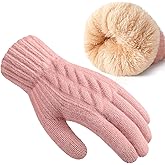 Clothirily Winter Gloves for Women, Touch Screen Gloves with Thermal Soft Lining, Elastic Cuff Winter Gloves for Cold Weather