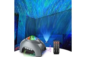 Rossetta Galaxy Projector, Star Projector LED Lights for Bedroom, White Noise Aurora Projector, Night Light for Kids Room, Adults Home Theater, Ceiling, Room Decor, Gift for Christmas, Birthday
