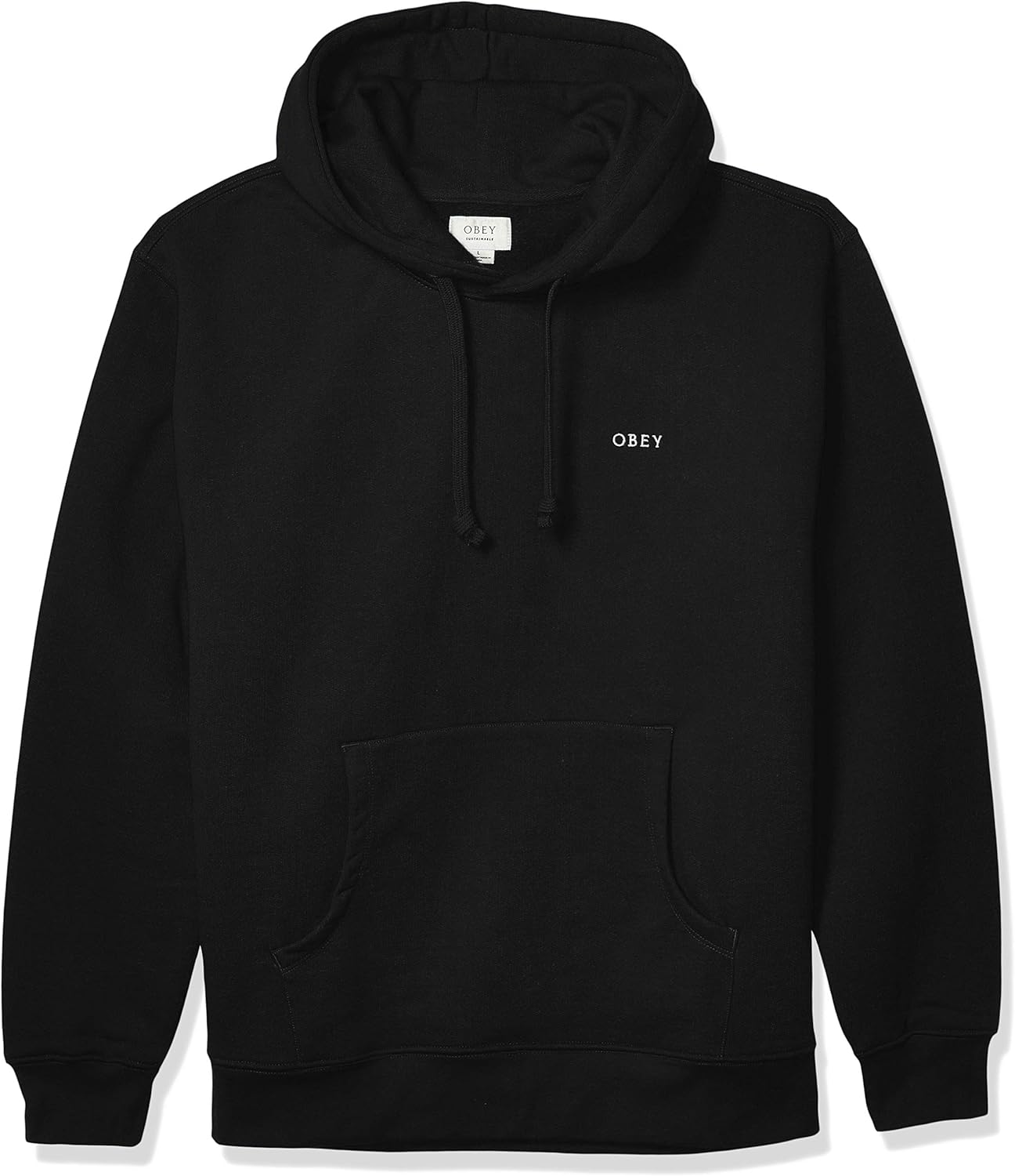 Obey Men's Sweatshirt, Recycled Yarns, Ideals Sustainable Hood: Clothing