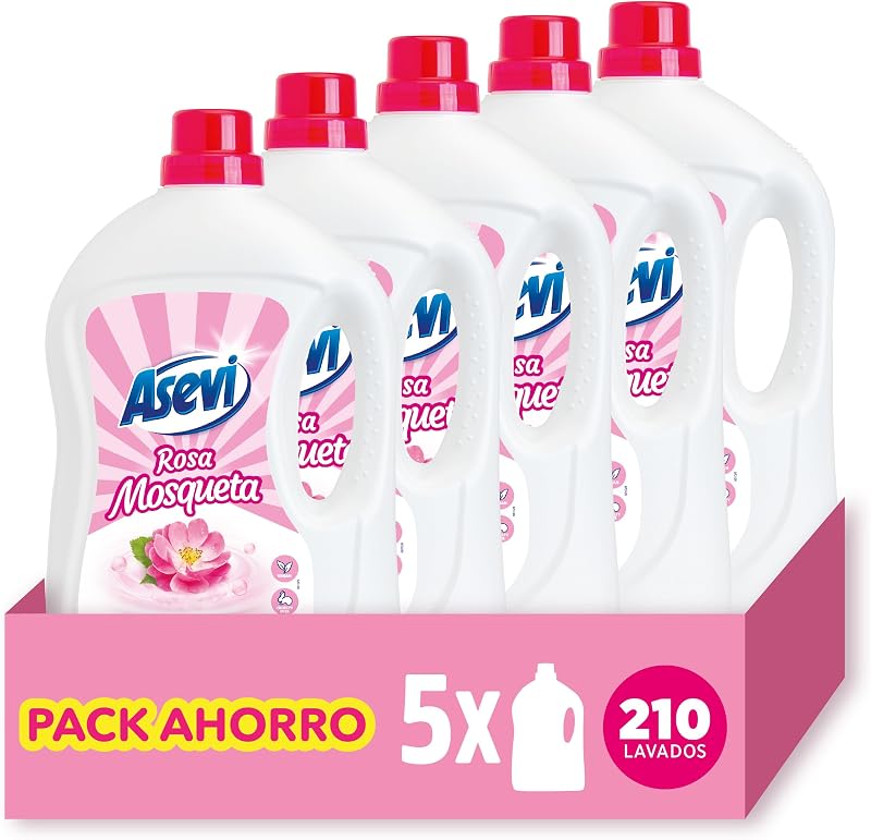 Detergente Líquido para Lavadora Rosa Mosqueta Pack 5 Uds. — foto 1 de 6