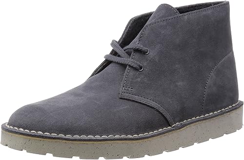 clarks dark grey desert boots
