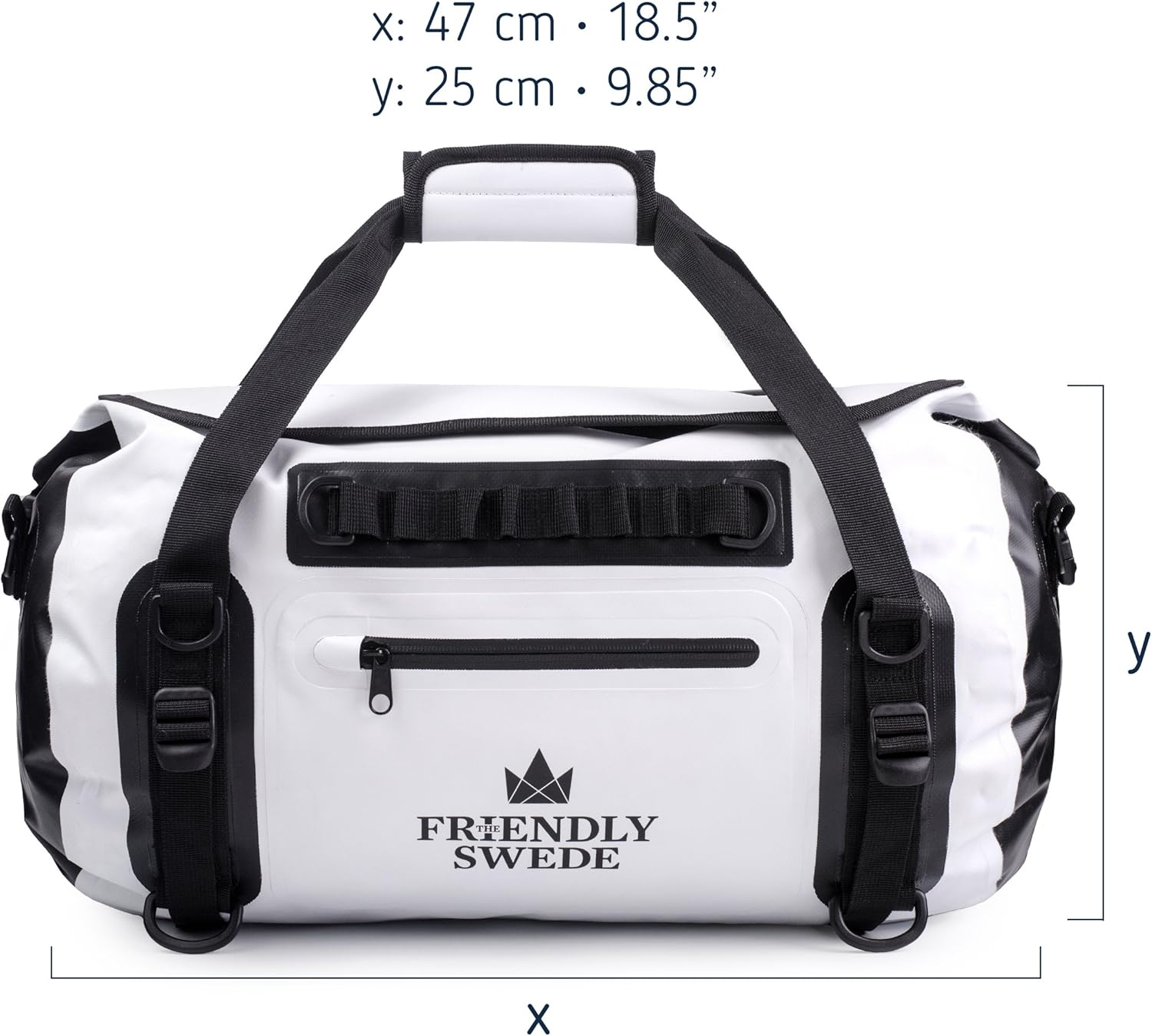 versiegelte Nähte ergonomische Gurte und Rollverschluss The Friendly