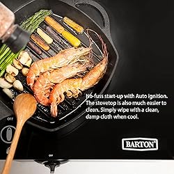 Barton Double Burner Stove w/Auto Ignition LPG