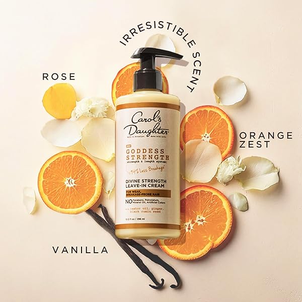 CAROL’S DAUGHTER GODDESS STRENGTH LEAVE IN CONDITIONER CREAM, 10 FL OZ – STRENGTHENING AND MOISTURIZING FOR WAVY, CURLY HAIR