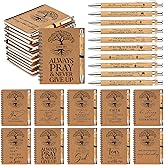 Kosiz 40 Pcs/20 Set Christian Gifts Bulk Religious Spiral Notebook with Bible Verse Pen Prayer Journal Inspirational Notepad for Men Women Church Friends Birthday Sunday School (English Tree of Life)