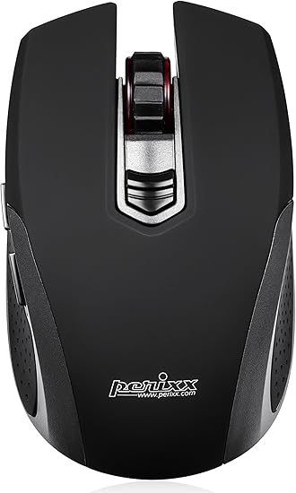 Amazon ぺリックス Perimice 712b ワイヤレスマウス 電池寿命約3年 一日4 6 時間使用 ブラック 小型ナノレシーバー採用 解像度1000 1600 00 Dpi 電源スイッチ ブランド単3電池2個付 エレガントなラバーサーフェス パソコン 周辺機器 通販