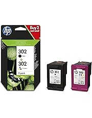 HP 302 Multipack Original Druckerpatronen (für HP Deskjet 1110, 2130, 3630, HP OfficeJet 3830, 4650, 5230, HP ENVY 4520) schwarz