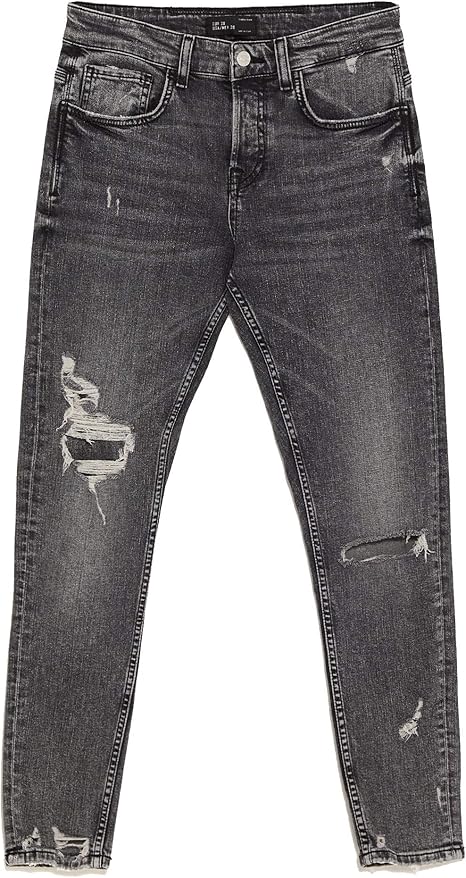 raw edge skinny jeans mens