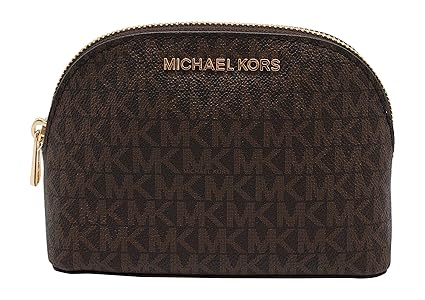 michael kors gold makeup bag