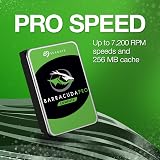 Seagate BarraCuda Pro 10TB Internal HDD 3.5" SATA 7200 RPM 256MB Cache view 3