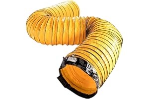 MOUNTO 25FT PVC Flexible Duct Hosing for Exhaust Fan (24inch)