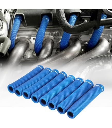 Amazon.com: Deluxe Spark Plug Wire Looms Set, Blue : Automotive