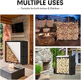 NALONE 4FT Heavy Duty Outdoor Firewood Rack with Waterproof Cover view 5