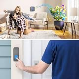SURFOU Wireless Doorbell 400m Range 55 Melodies 5 Levels LED Black view 6