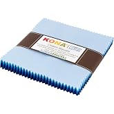 Kona Cotton Solids Waterfall Charm Square 42 5-inch Squares Charm Pack Robert Kaufman CHS-732-42