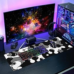 aportt Black White Grey Mouse Pad XL Anime Cool