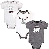 Hudson Baby Unisex Baby Cotton Bodysuits, Daddys Man, 9-12 Months