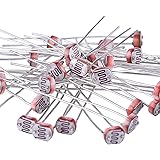 eBoot 30 Pieces Photoresistor Photo Light Sensitive Resistor Light Dependent Resistor 5 mm GM5539 5539