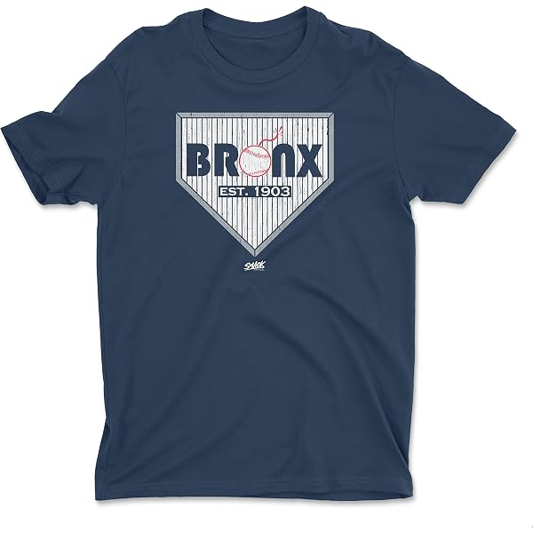 Fear The Future - Envy The Past T-Shirt (NY Baseball Fan Tee) - Navy, Medium - View #2