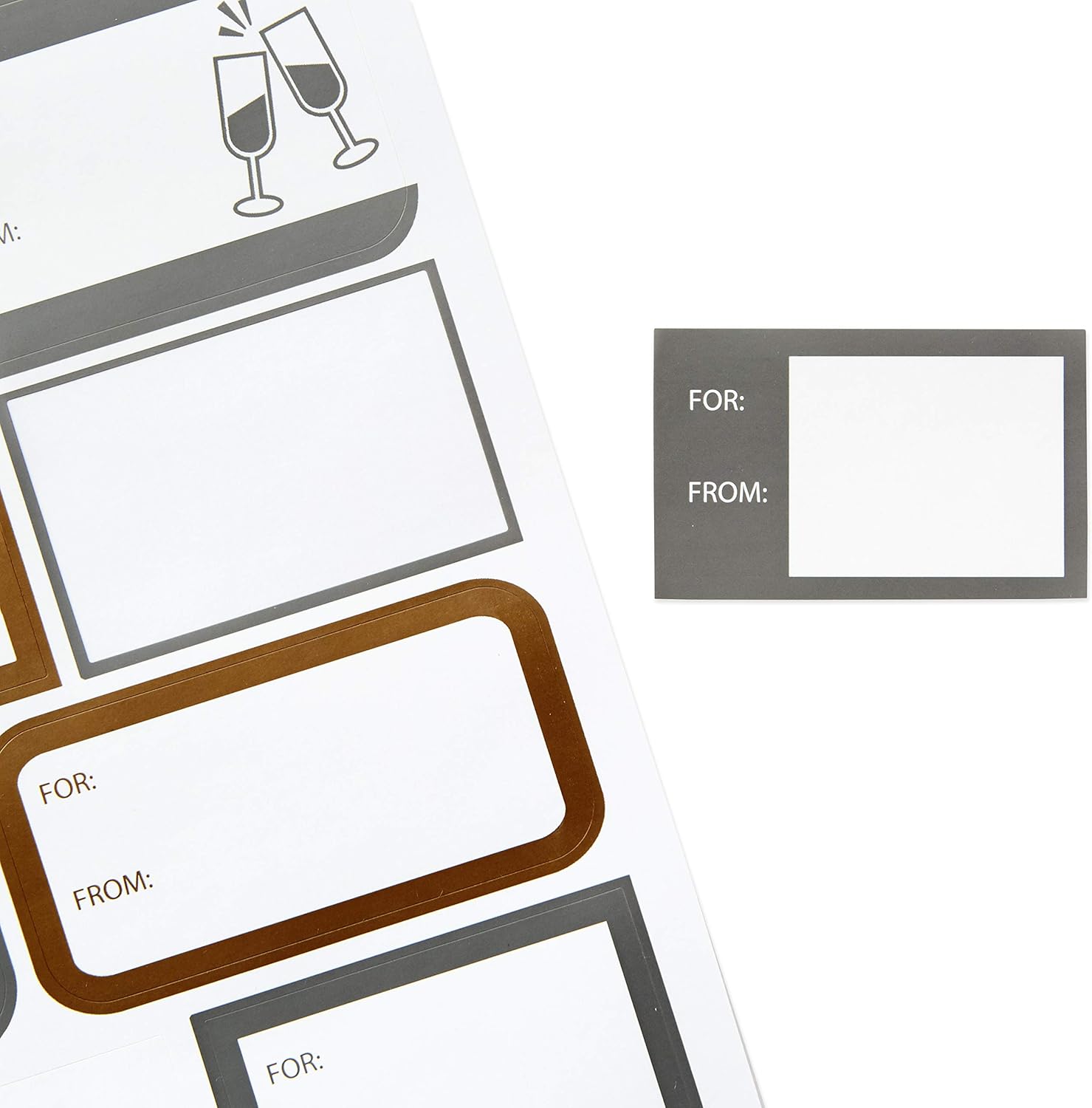 Hallmark Gift Tag Stickers - All Occasion (80 Labels, 5 Designs) for Birthdays, Engagements, Weddings, Baby Showers, Holidays and More: Kitchen & Dining