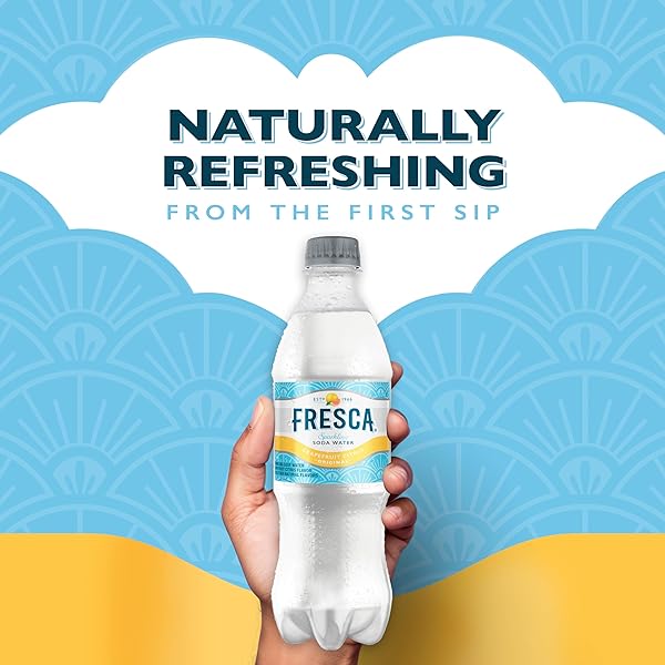 FRESCA CITRUS SODA SOFT DRINK, 16.9 FL OZ BOTTLES, 6 PACK
