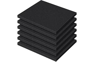 NEEDBROCK 6 Pcs Polyurethane Foam Sheet, 16 x 12 x 1Inch Foam Inserts for Cases Cuttable Polyurethane Foam Pads Tool Box Foam for Cases Camera Toolbox Storage and Crafts