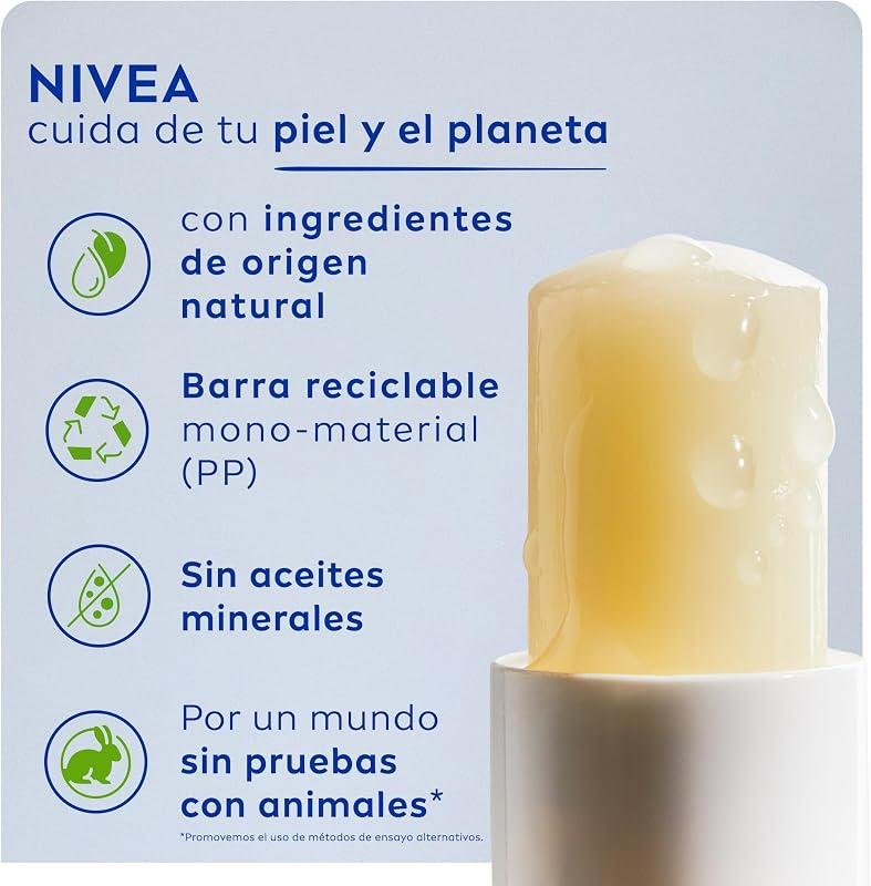 Sun Protect SPF 50 (1 x 4,8 g), cacau labial com hidratação durante 24 horas, bálsamo labial com proteção solar, bálsamo hidratante para lábios macios