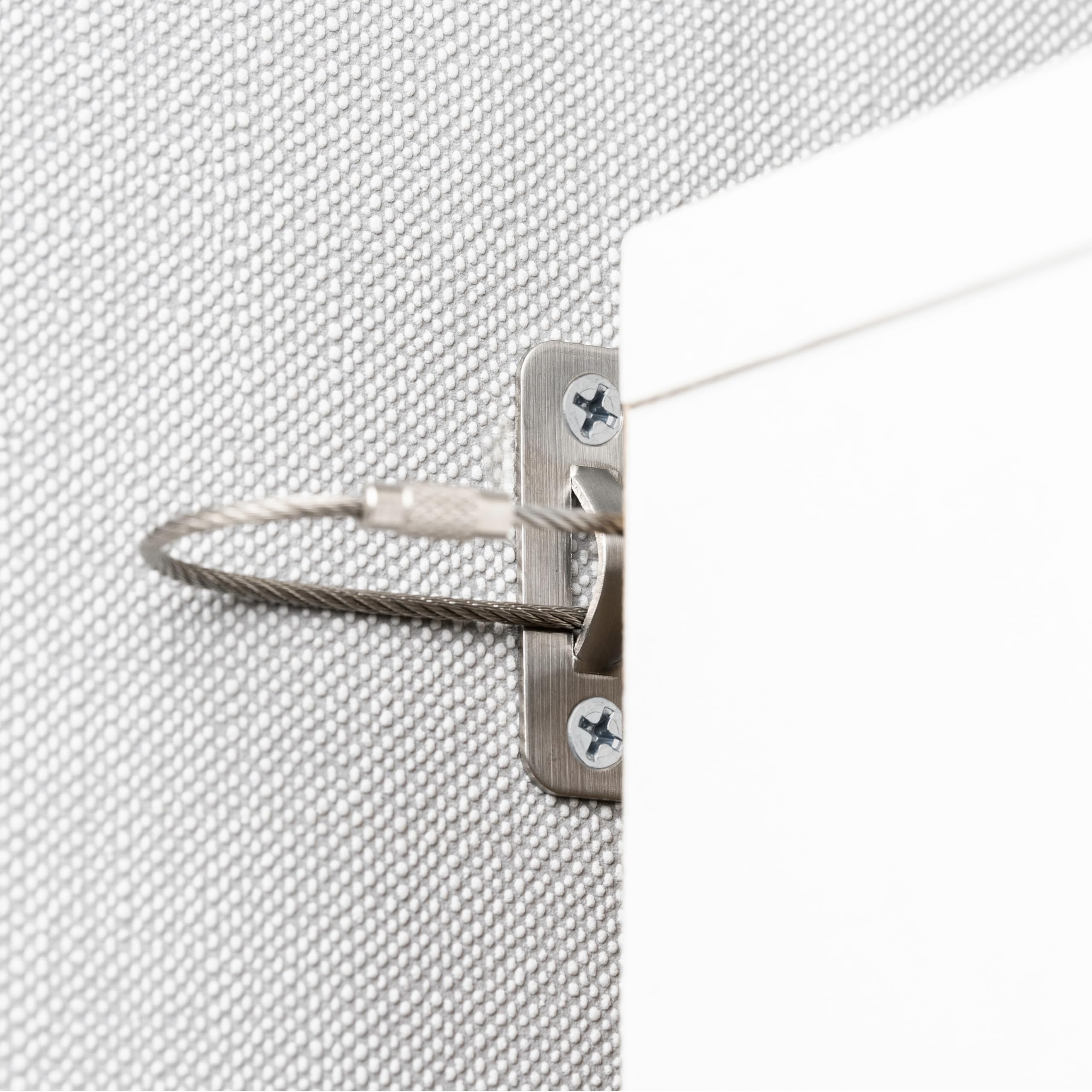 Anti-tip Device for Shelves, chests of Drawers and cupboards, 12 Pack, for screwing, Easy to Activate/deactivate, Made of Metal, for Small Children, Pets, Set with Fasteners