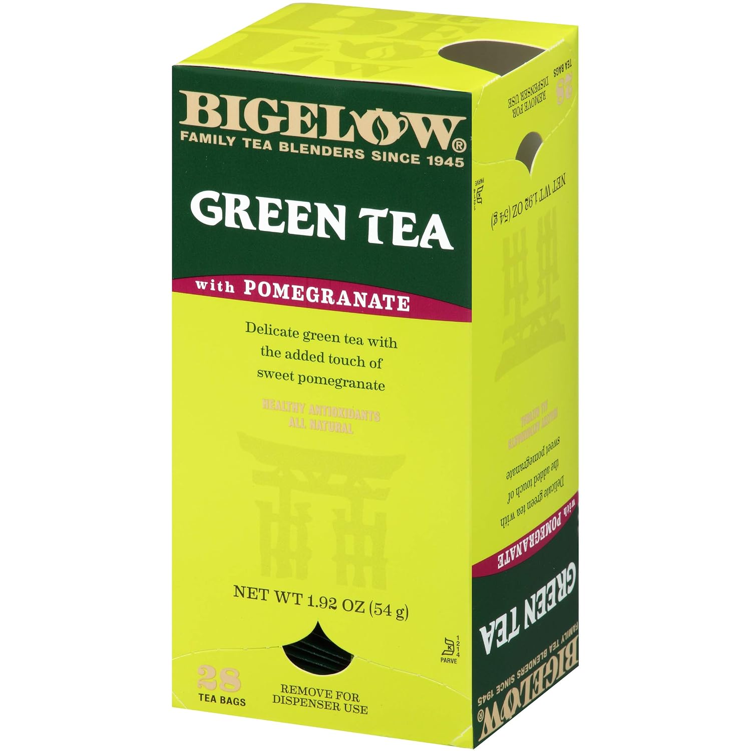 Bigelow Green tea w/pomegranate 28ct (072310103634)