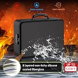 ENGPOW Fireproof Document Box 5200℉ 13 Pockets Lockable A4 Storage Organizer view 2
