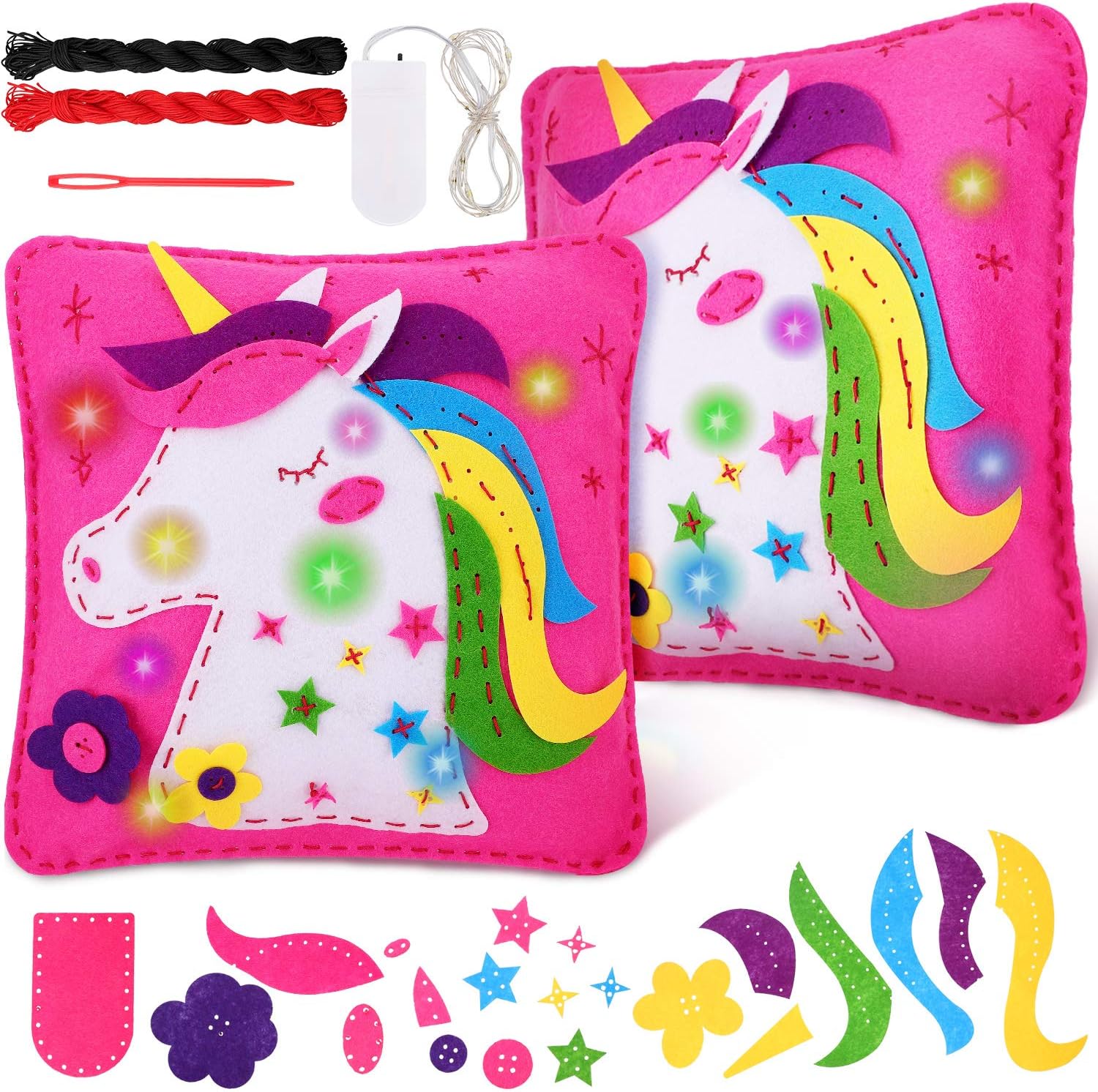 Unicorn Pillows Crafts DIY Glowing Unicorn Pillow Unicorn