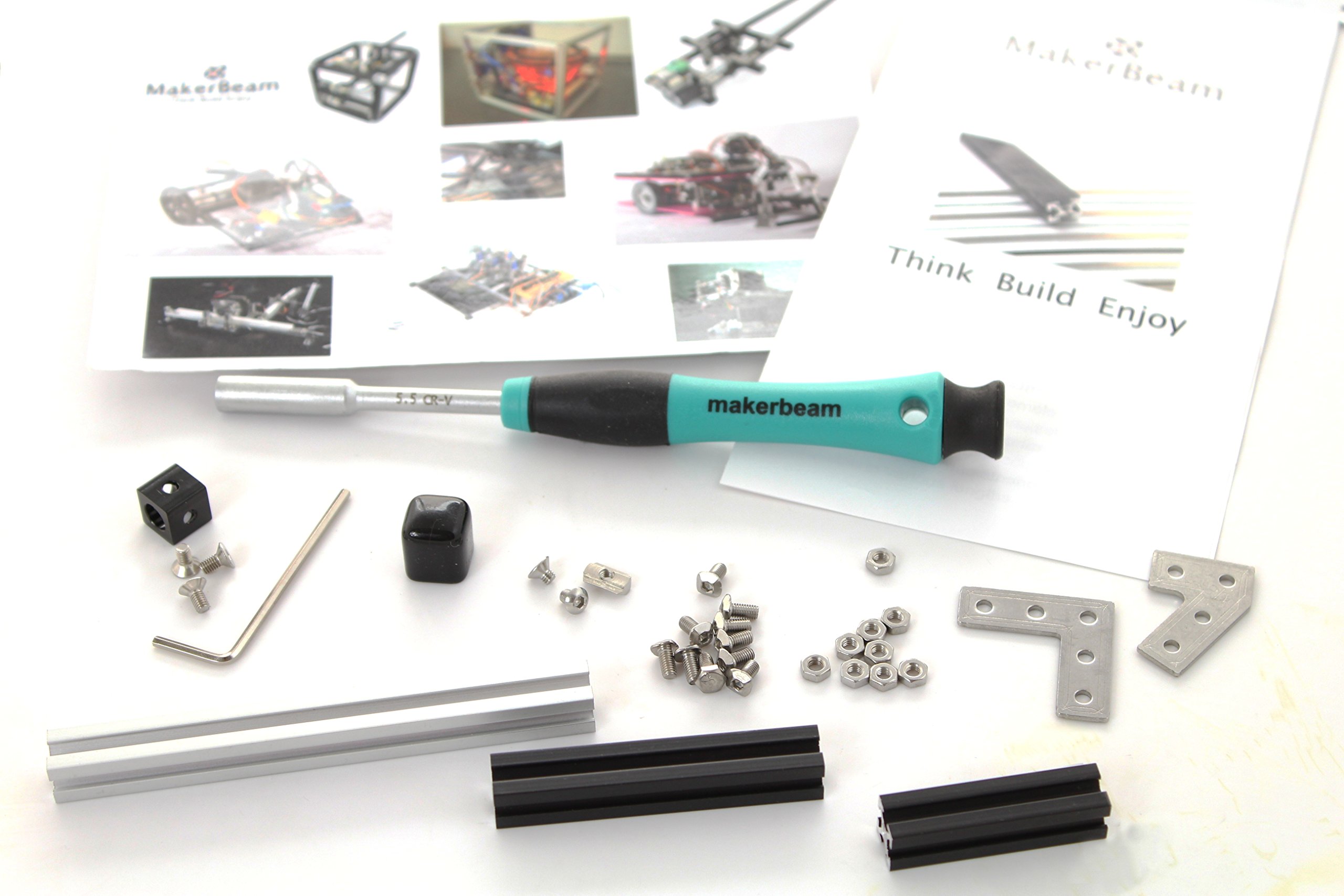 MakerBeam M3 hex nut Driver + Makerbeam Samples