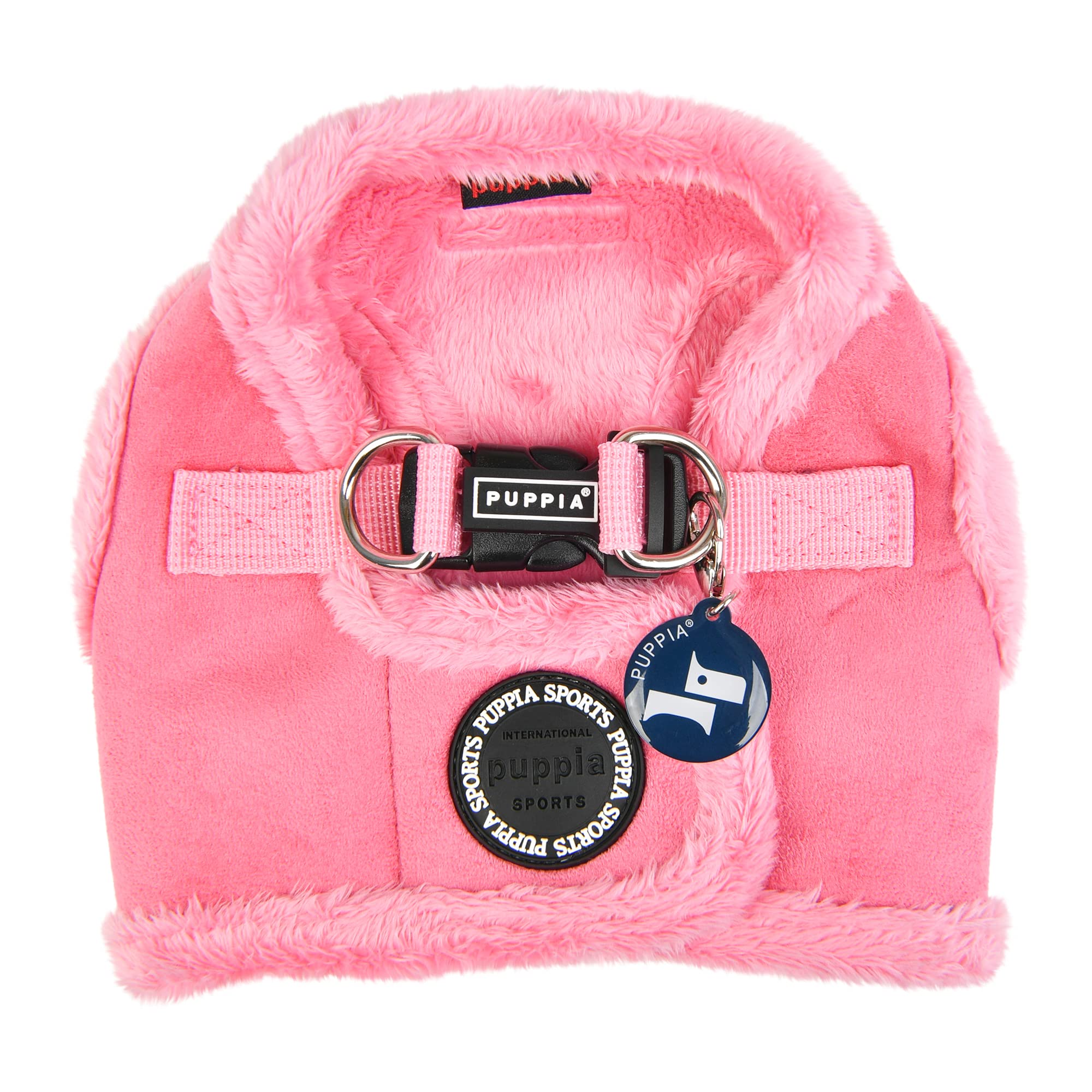 Puppia Dog Harness for small and medium dogs - TERRY HARNESS B - adjustable und comfortable, Pink