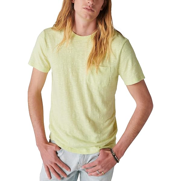 Lucky Brand Men's Lived-In Workwear Shirt – Short Sleeve Casual Button-Down