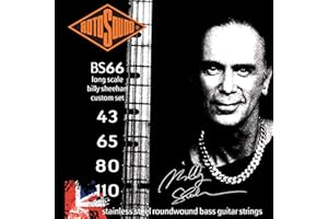 Rotosound BS66 Swing Bass 66 Stainless Steel Bass Guitar Strings (43 65 80 110)