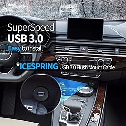 ICESPRING USB 3.0 Male to Female AUX Flush Mount