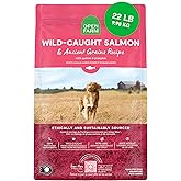 Open Farm Ancient Grains Dry Dog Food, Wild Caught Salmon Kibble, 22lb Bag | All Life Stages, All Breed Sizes, Protein-Rich &