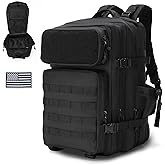 gracedon Military Tactical Backpack for Men and Women Army Camping Daypack Bug out Bag 45l Asault Pack for Travel Hiking (Black)