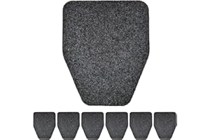 LYMOI 6 Pack Urinal Mats, Non Slip Urinal Floor Mats, Water Absorption Floor Urinal Pads, Non-Slip Rubber Backing Commercial Splash Mats for Men Bathroom Restroom Office Toilet (17Inch x20.5Inch)