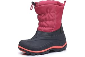 Felabo Boys & Girls Snow Boots Winter Outdoor Water Resistant Slip Resistant Cold Weather Shoes (Toddler/Little Kid/Big Kid)