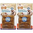 Nylabone 2 Pack of Healthy Edibles Turkey and Sweet Potato Puppy Chew Treats, 8 Treats Per Pack