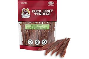 Country Kitchen Duck Jerky Tender Dog Treats, Made with Real Duck, High Protein, Low Fat, No Artificial Colors, 16 oz