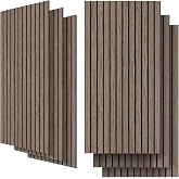 6 Pack Acoustic Panels, 47.2" x 23.6" Sound Proof Panels, Walnut Color | UMIACOUSTICS, 0.4" Thick, Polyester Fiber Core with Wood Veneer, Easy to Cut and Install