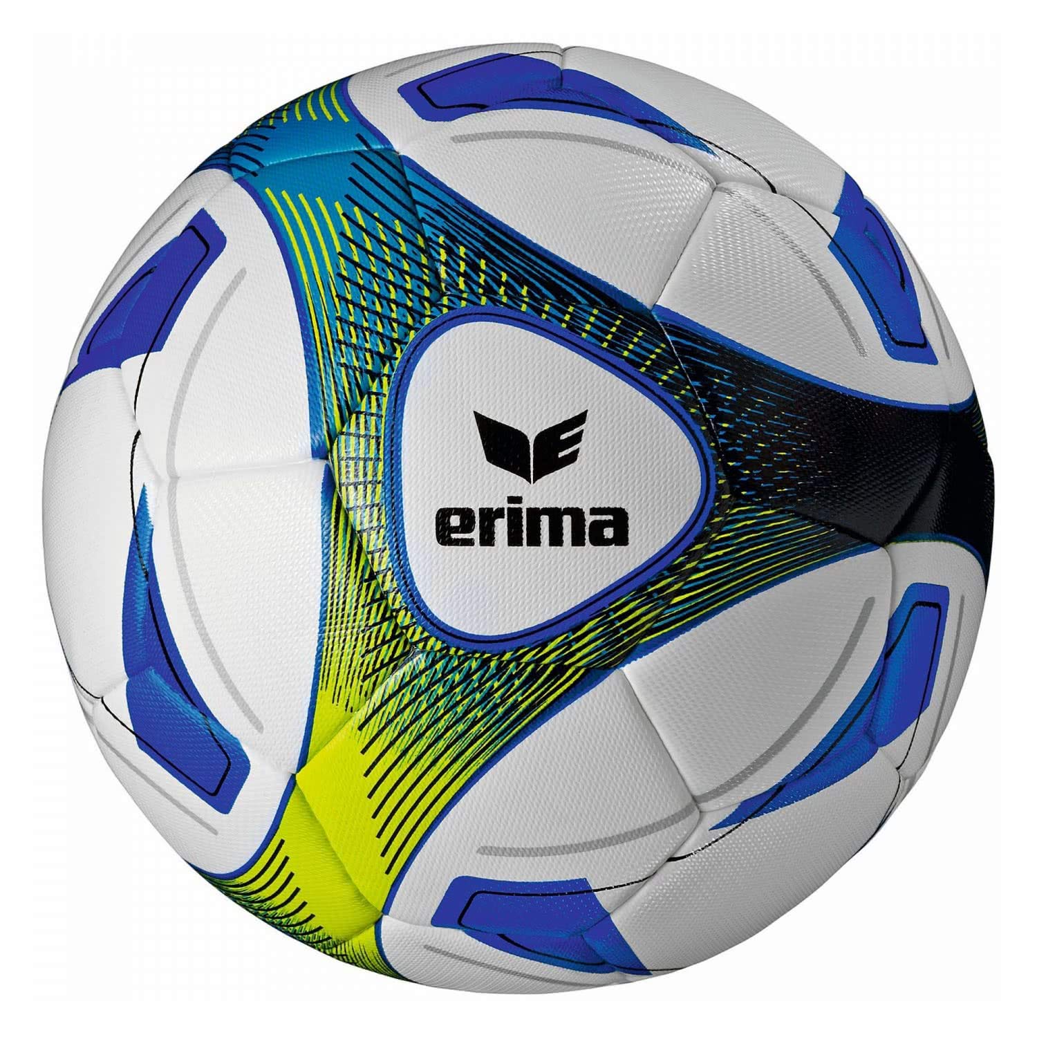 Erima Hybrid Training Football - Royal Blue/Lime, Size 5