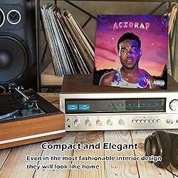 AAiphuwew 6 Pack Vinyl Record Stand Display, Clear